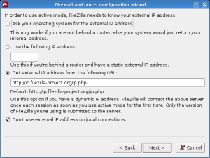 Network configuration wizard