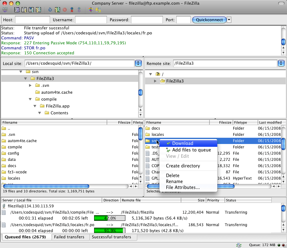 Filezilla Client Mac